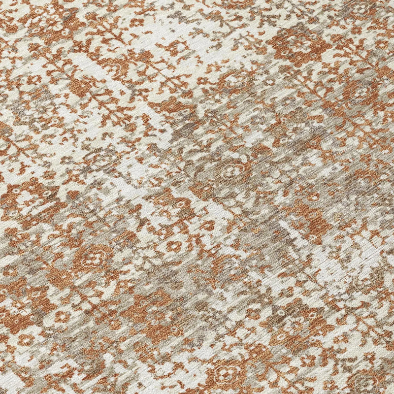 10' X 14' Cream And Ivory Abstract Washable Indoor Outdoor Area Rug Homeroots Outdoor