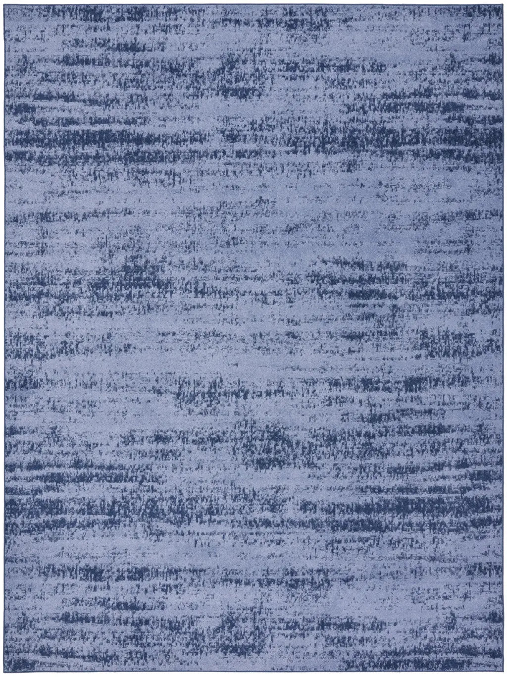 10' X 14' Denim Blue And Navy Blue Abstract Indoor Outdoor Area Rug Homeroots Outdoor