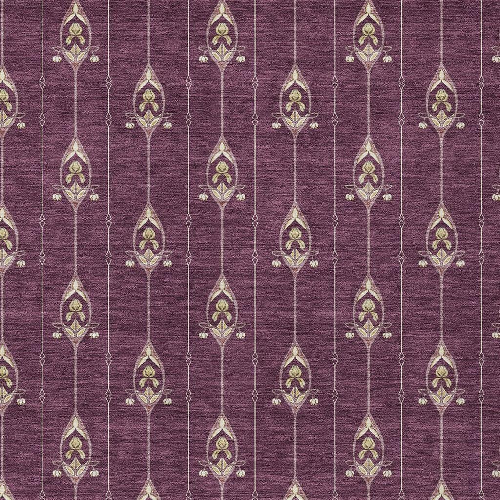 10' X 14' Eggplant And Graphite Geometric Washable Indoor Outdoor Area Rug Homeroots Outdoor