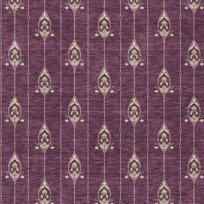 10' X 14' Eggplant And Graphite Geometric Washable Indoor Outdoor Area Rug Homeroots Outdoor