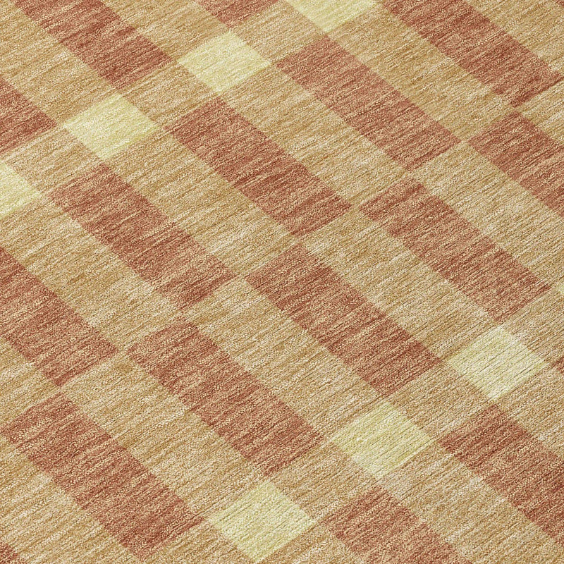 10' X 14' Gold And Copper Geometric Washable Indoor Outdoor Area Rug Homeroots Outdoor