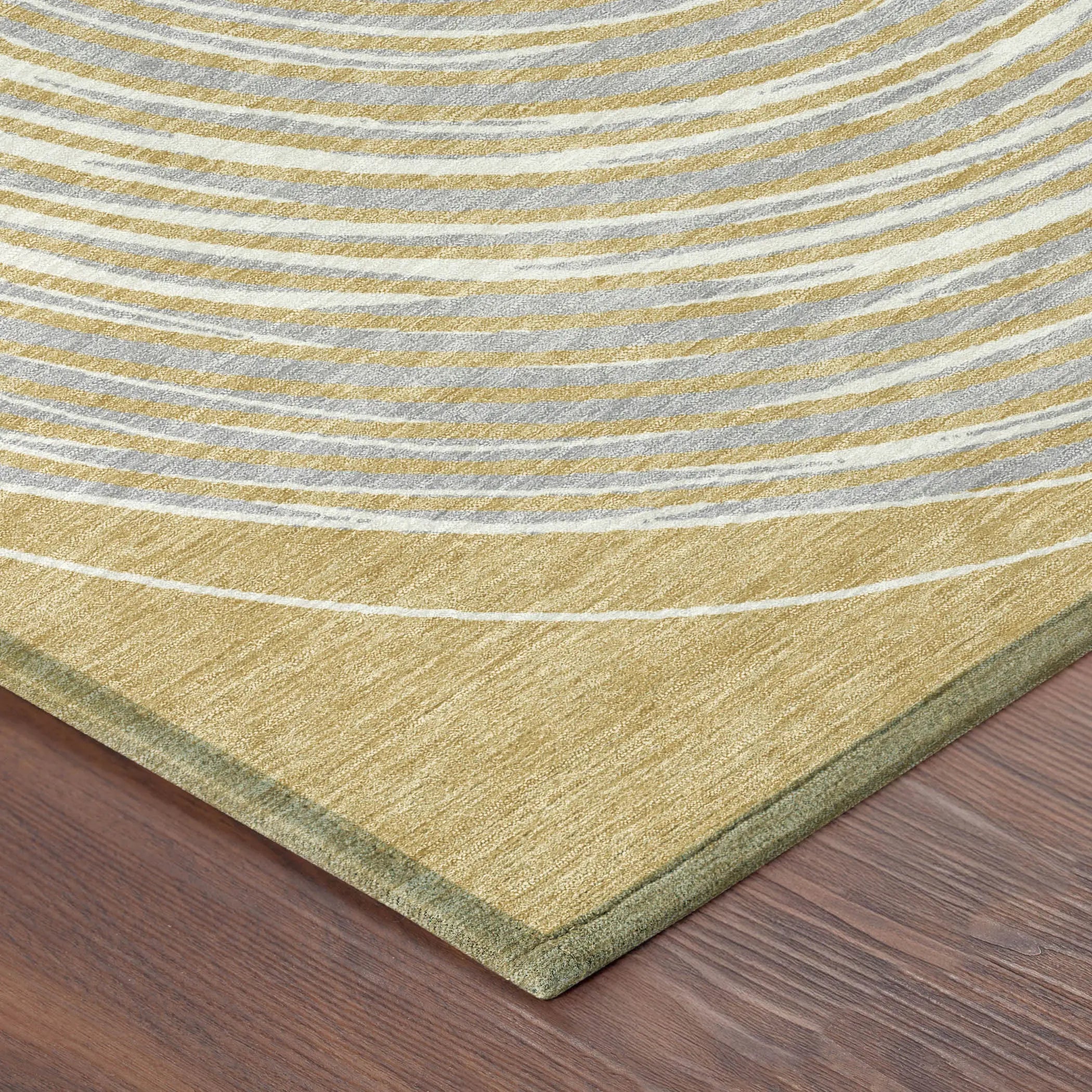 10' X 14' Gold And Ivory Geometric Washable Indoor Outdoor Area Rug Homeroots Outdoor