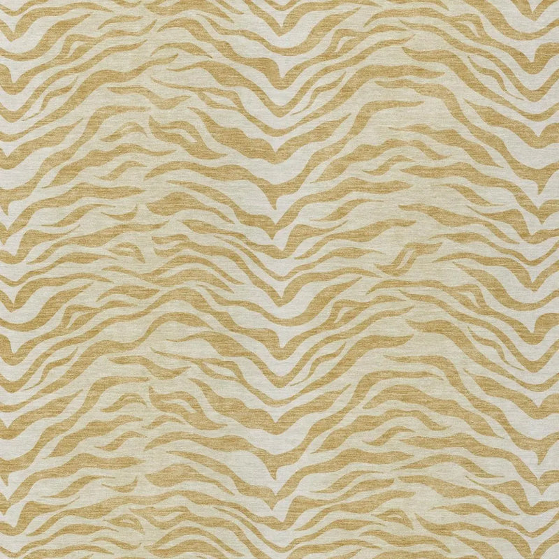 10' X 14' Gold And Wheat Animal Print Washable Indoor Outdoor Area Rug Homeroots Outdoor