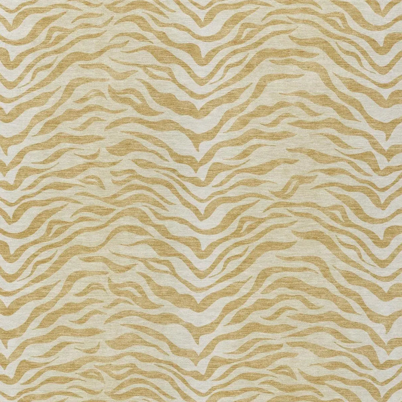 10' X 14' Gold And Wheat Animal Print Washable Indoor Outdoor Area Rug Homeroots Outdoor
