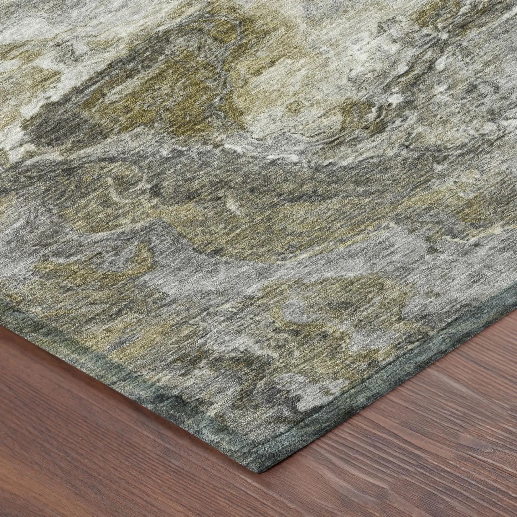10' X 14' Granite Gray And Gray Abstract Washable Indoor Outdoor Area Rug Homeroots Outdoor