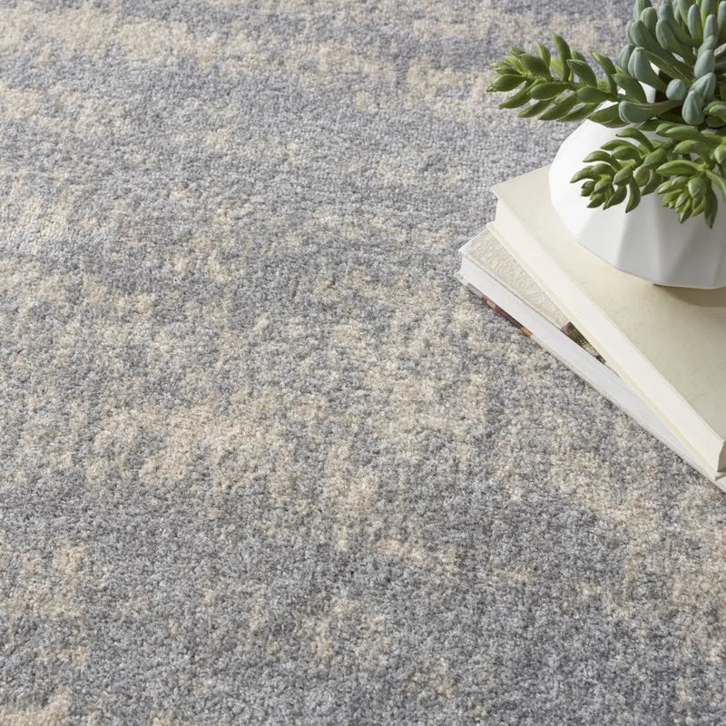 10' X 14' Gray And Beige Abstract Indoor Outdoor Area Rug Homeroots Outdoor