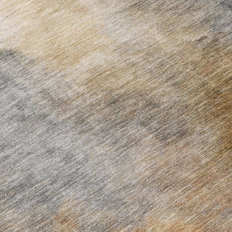 10' X 14' Gray And Beige Abstract Washable Indoor Outdoor Area Rug Homeroots Outdoor