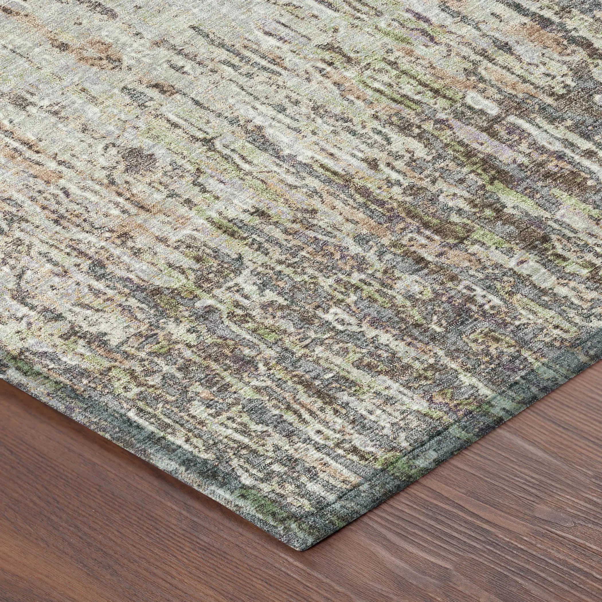 10' X 14' Gray And Beige Striped Washable Indoor Outdoor Area Rug Homeroots Outdoor