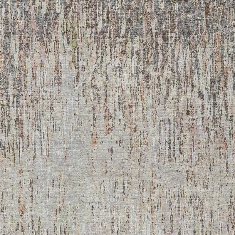 10' X 14' Gray And Beige Striped Washable Indoor Outdoor Area Rug Homeroots Outdoor