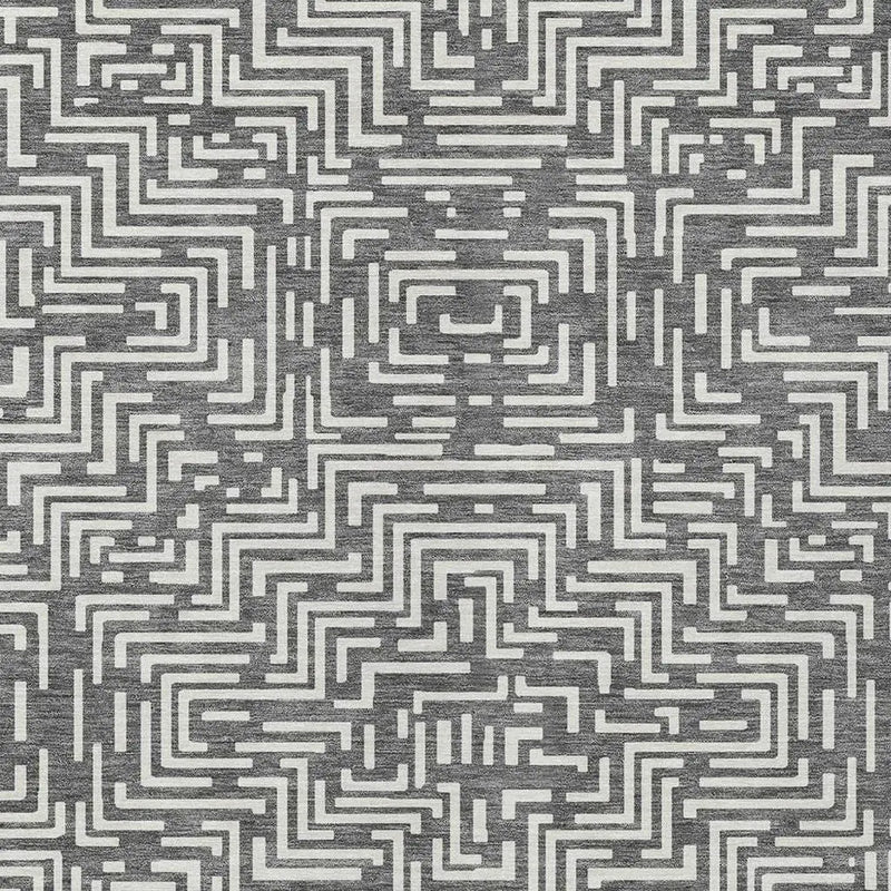 10' X 14' Gray And Brown Geometric Washable Indoor Outdoor Area Rug Homeroots Outdoor