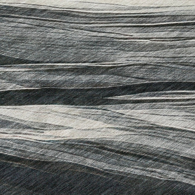 10' X 14' Gray And Graphite Abstract Washable Indoor Outdoor Area Rug Homeroots Outdoor
