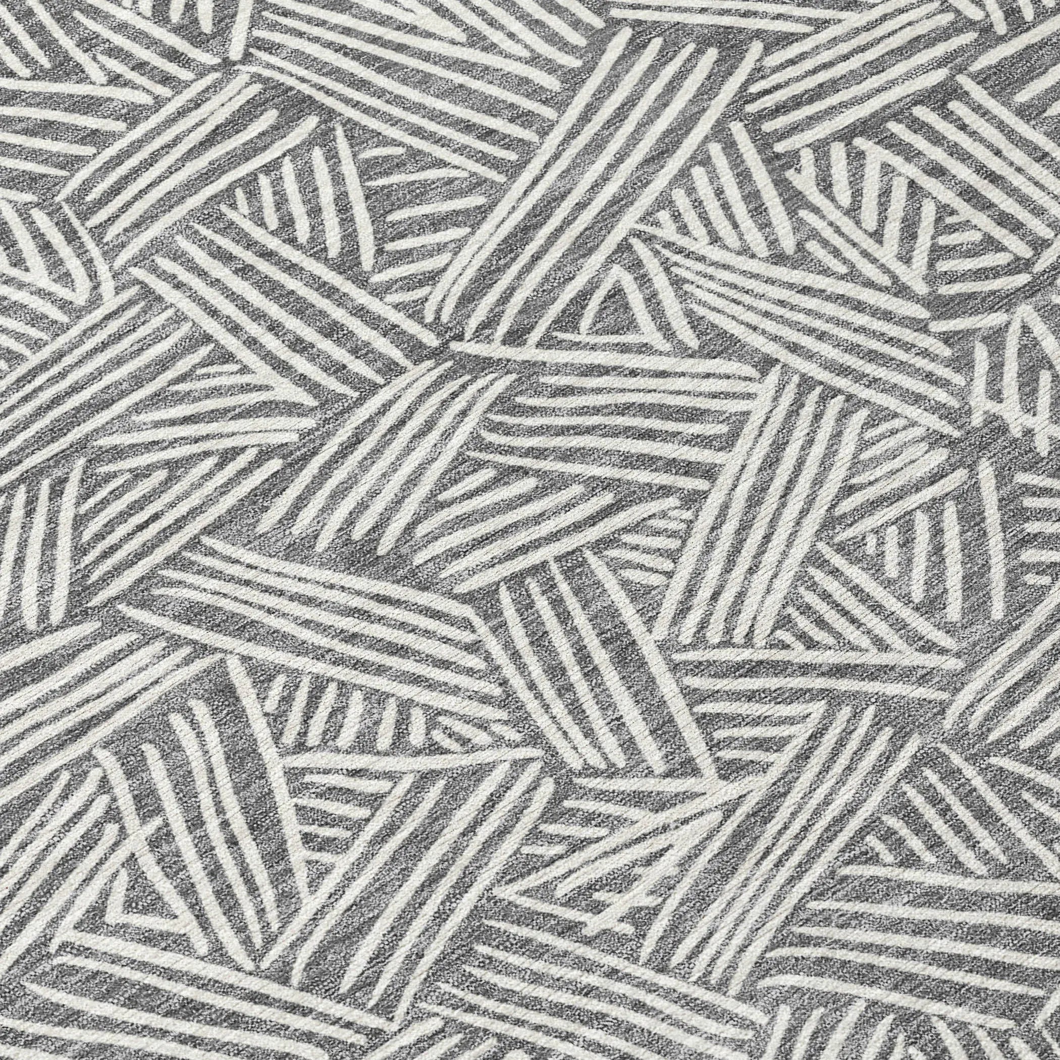 10' X 14' Gray And Ivory Geometric Washable Indoor Outdoor Area Rug Homeroots Outdoor