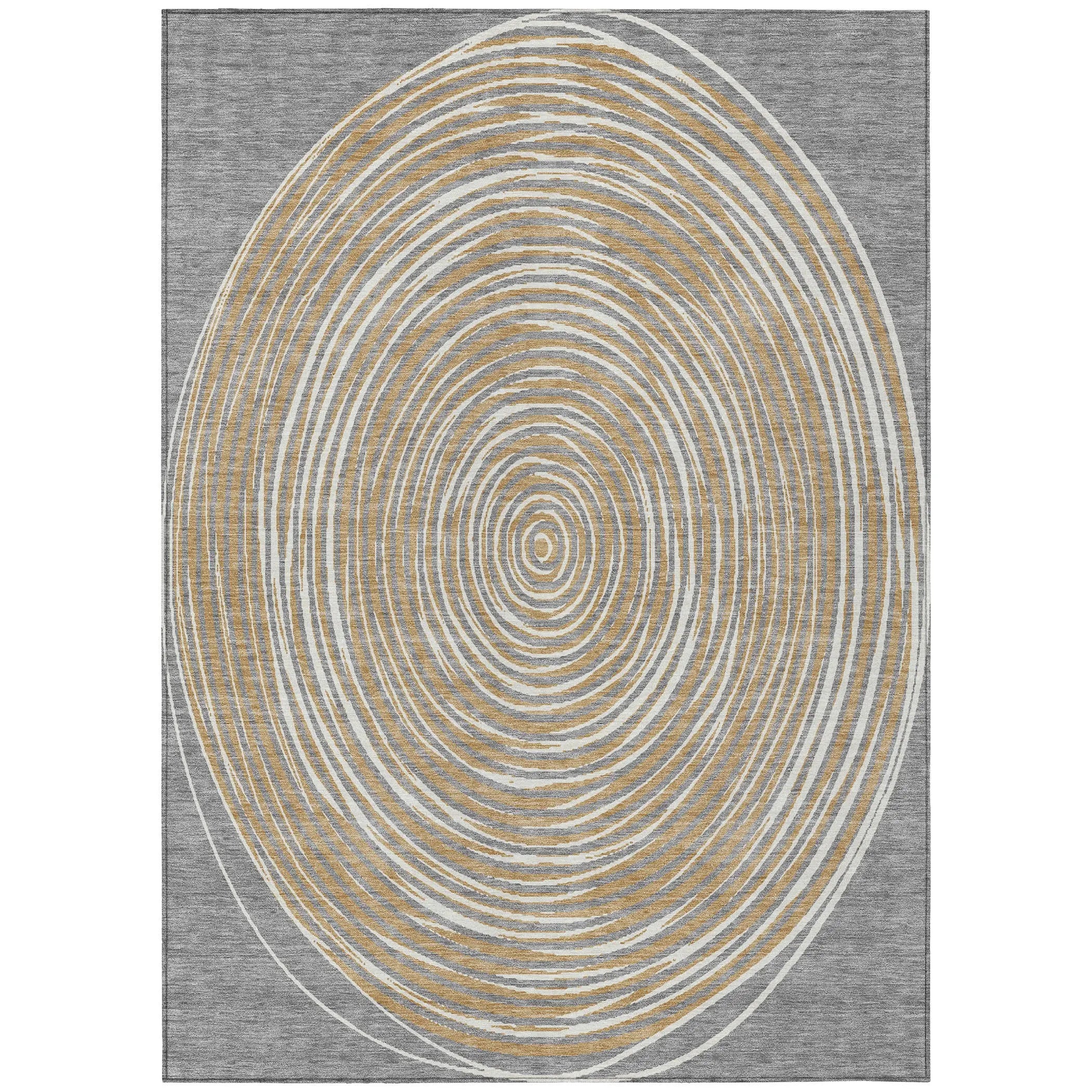 10' X 14' Gray And Ivory Geometric Washable Indoor Outdoor Area Rug Homeroots Outdoor