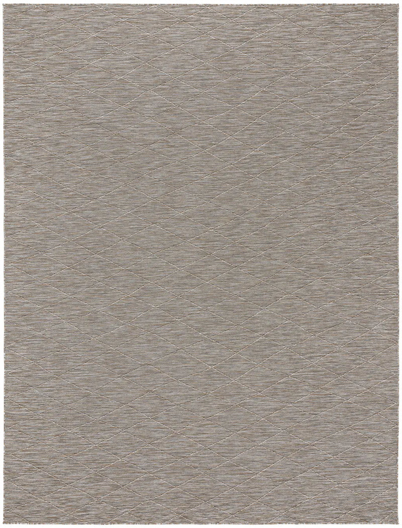 10' X 14' Gray And Light Gray Geometric Indoor Outdoor Area Rug Homeroots Outdoor