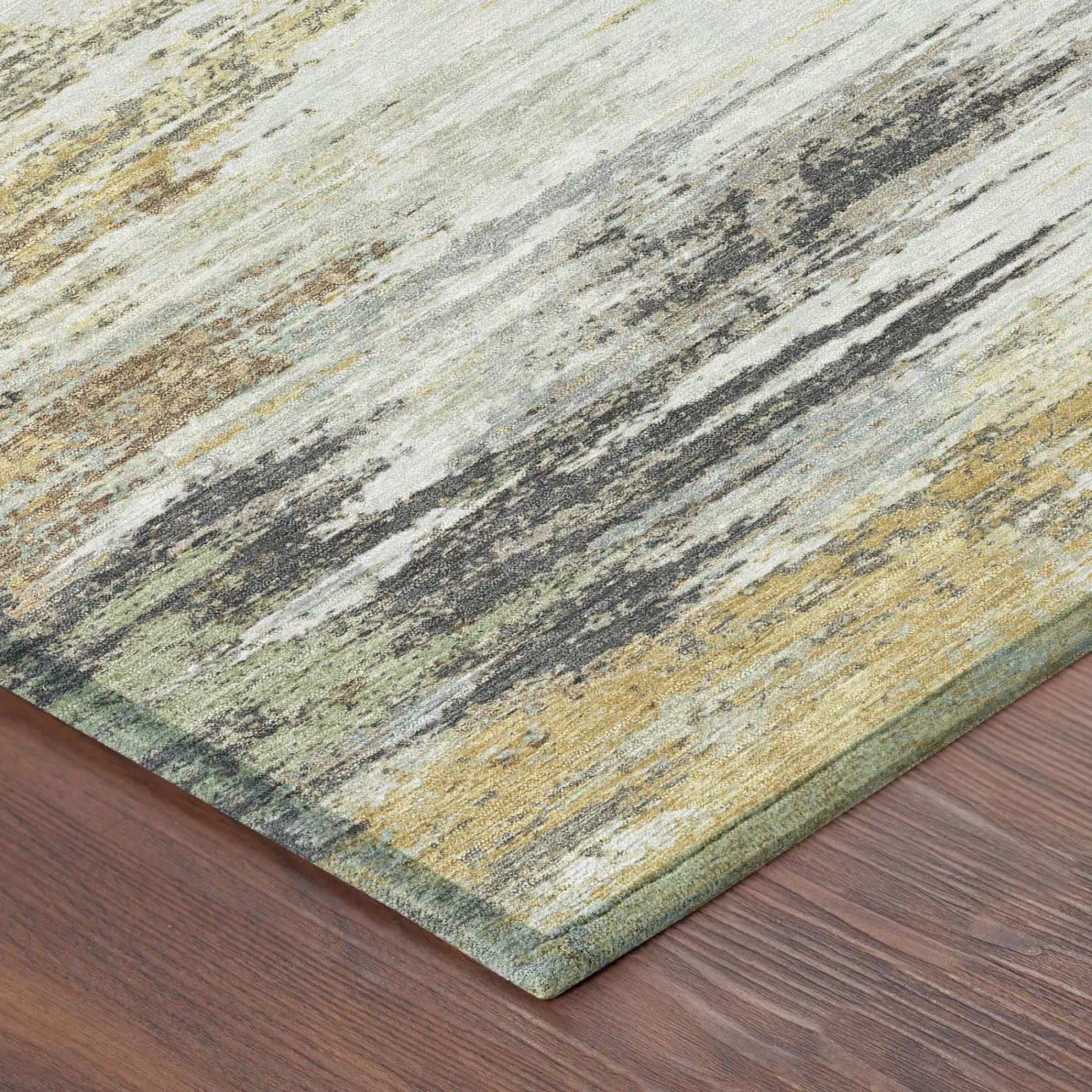 10' X 14' Gray And Silver Abstract Washable Indoor Outdoor Area Rug Homeroots Outdoor