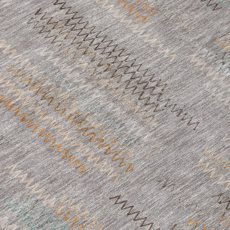10' X 14' Gray And Silver Abstract Washable Indoor Outdoor Area Rug Homeroots Outdoor