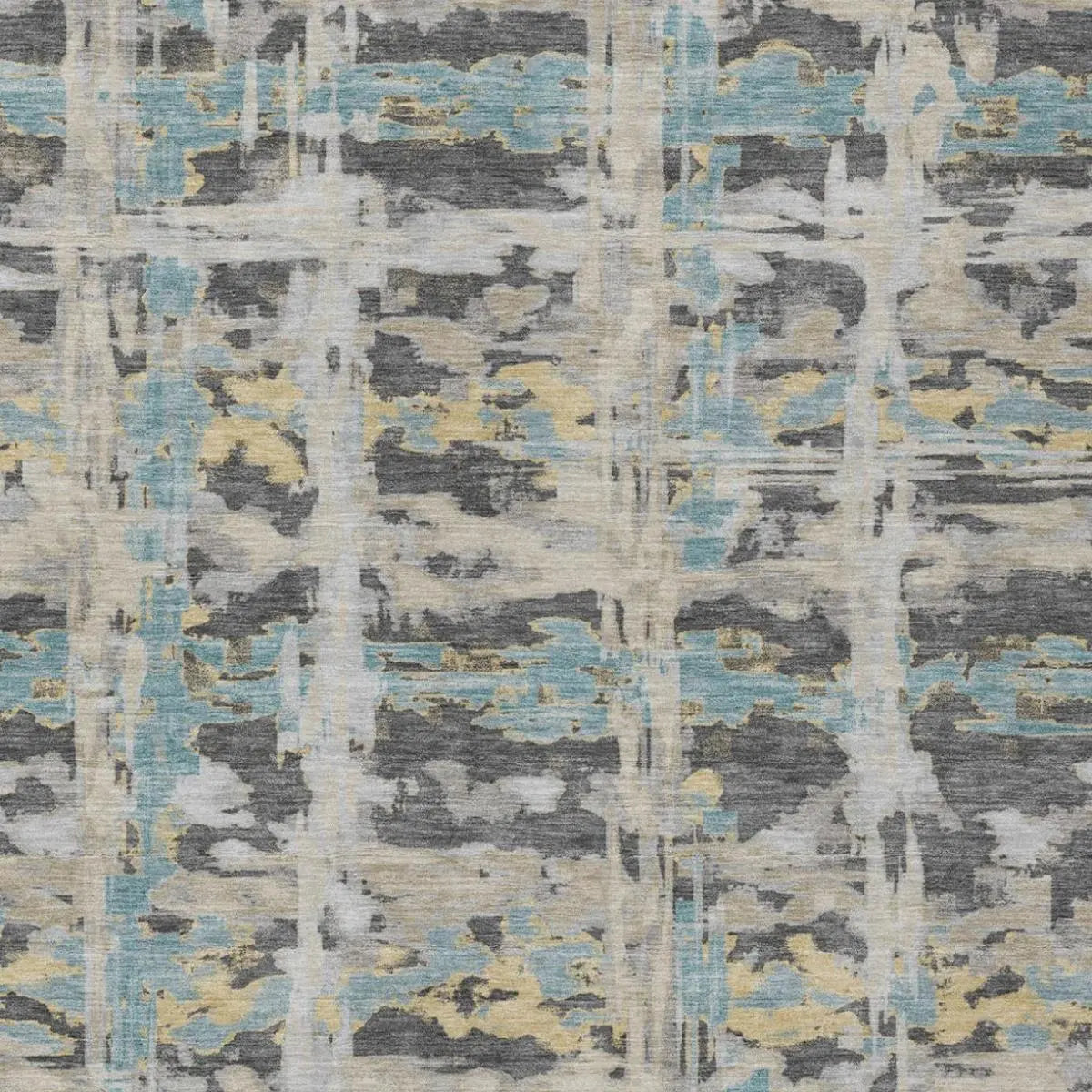 10' X 14' Gray And Silver Abstract Washable Indoor Outdoor Area Rug Homeroots Outdoor