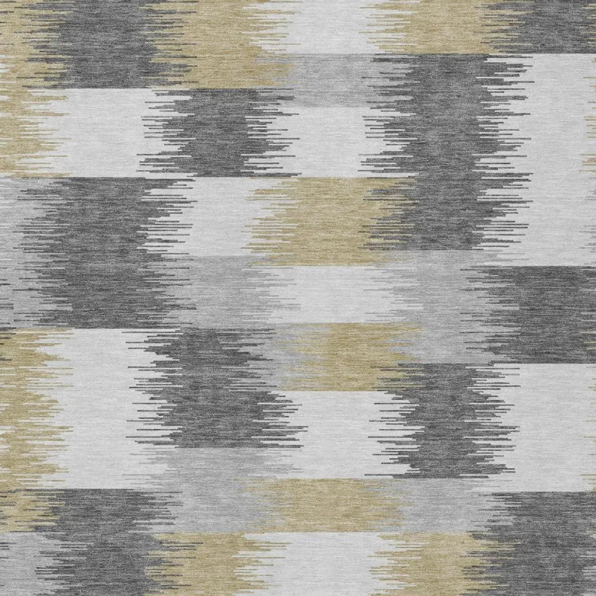 10' X 14' Gray And Silver Geometric Washable Indoor Outdoor Area Rug Homeroots Outdoor