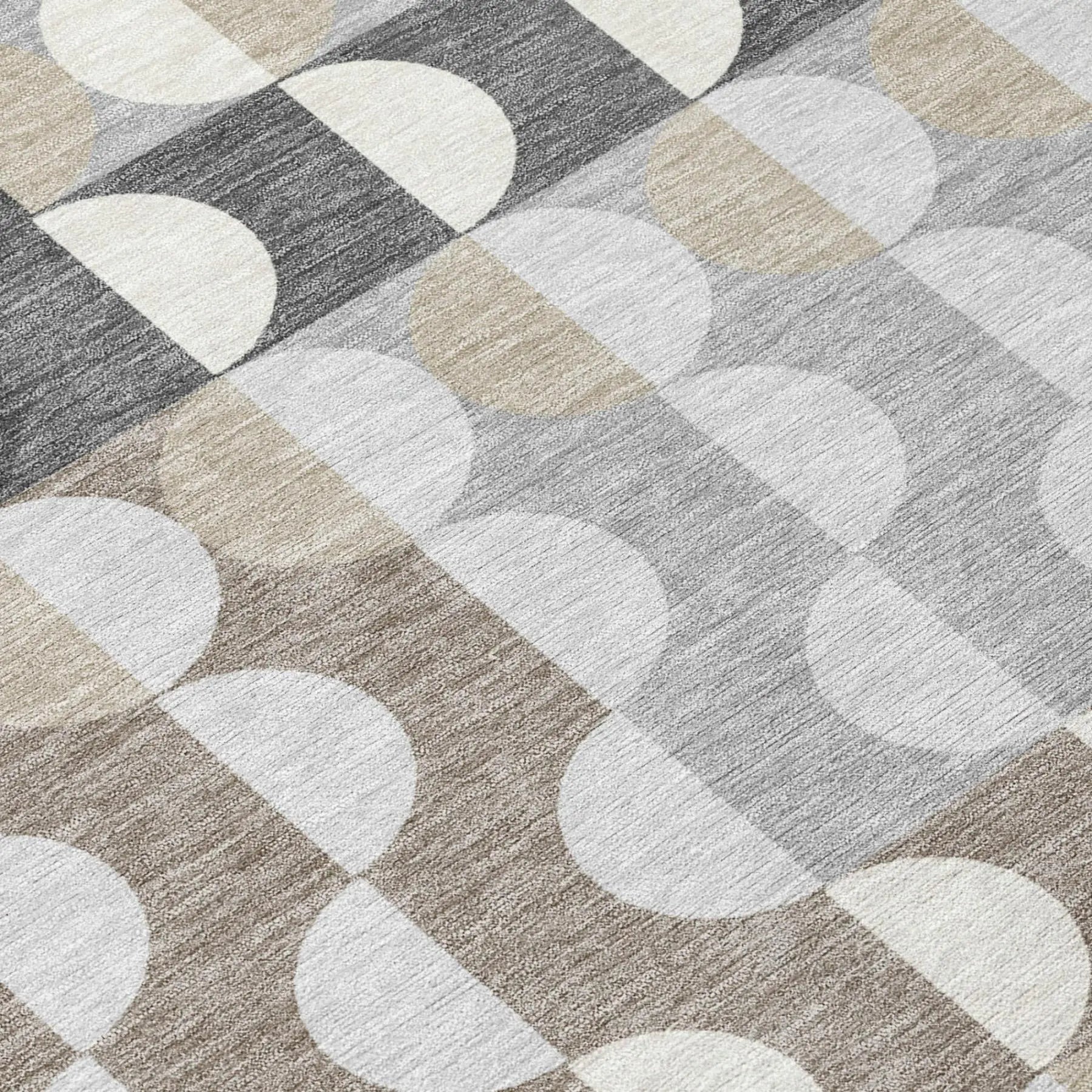 10' X 14' Gray And Silver Geometric Washable Indoor Outdoor Area Rug Homeroots Outdoor