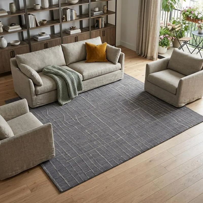 10' X 14' Gray And Silver Hand Woven Area Rug Homeroots Home Decor