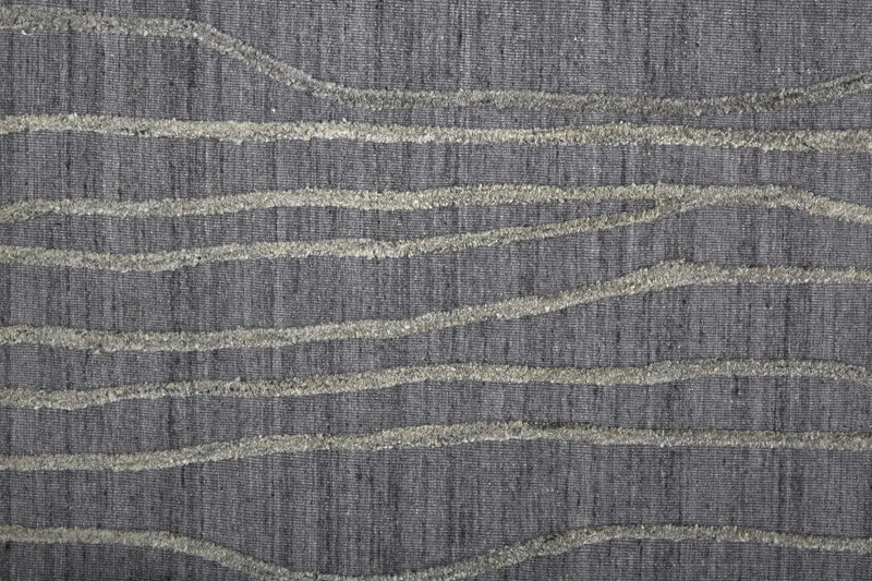 10' X 14' Gray And Silver Hand Woven Area Rug Homeroots Home Decor