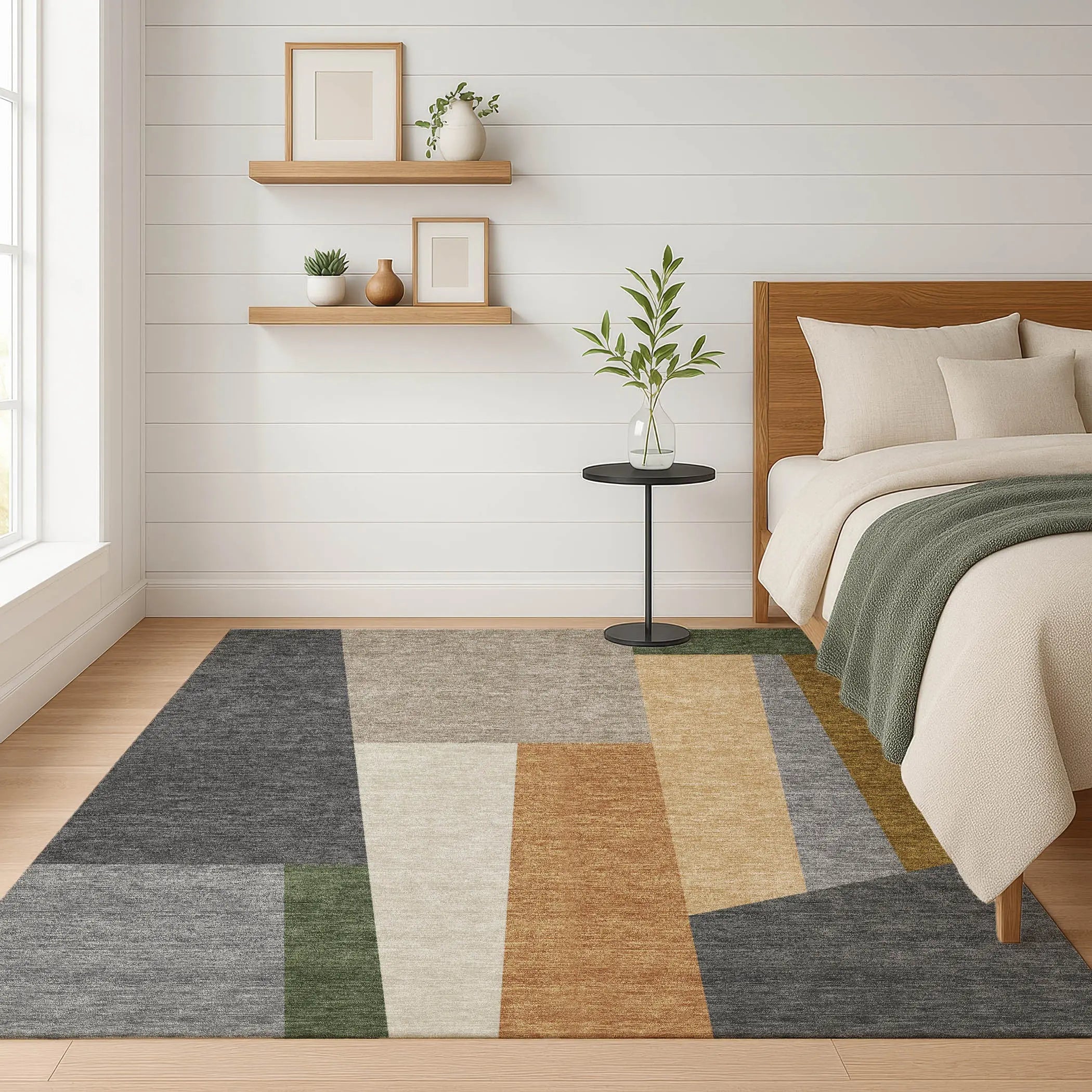 10' X 14' Gray And Taupe Geometric Washable Indoor Outdoor Area Rug Homeroots Outdoor
