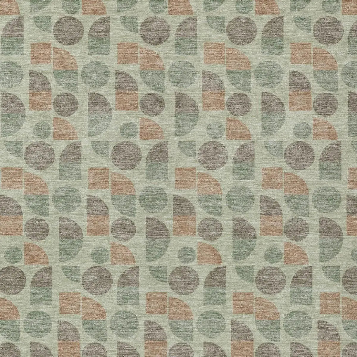 10' X 14' Green And Beige Geometric Washable Indoor Outdoor Area Rug Homeroots Outdoor