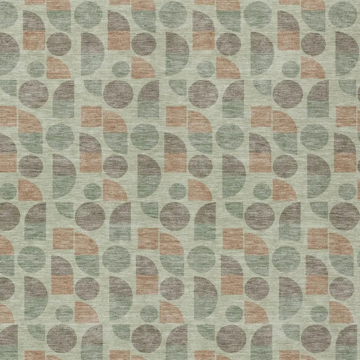 10' X 14' Green And Beige Geometric Washable Indoor Outdoor Area Rug Homeroots Outdoor