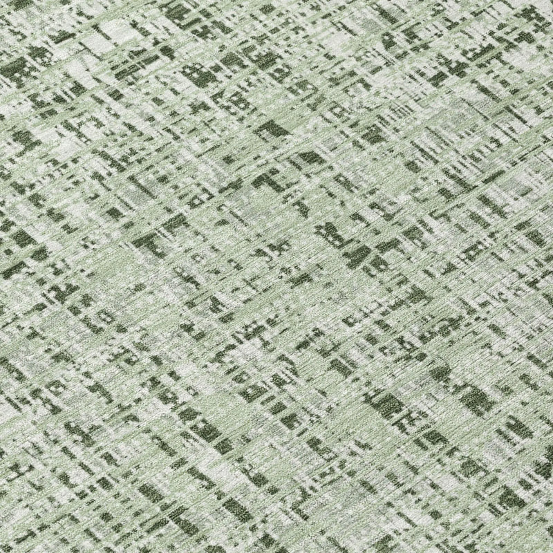 10' X 14' Green And Brown Abstract Washable Indoor Outdoor Area Rug Homeroots Outdoor