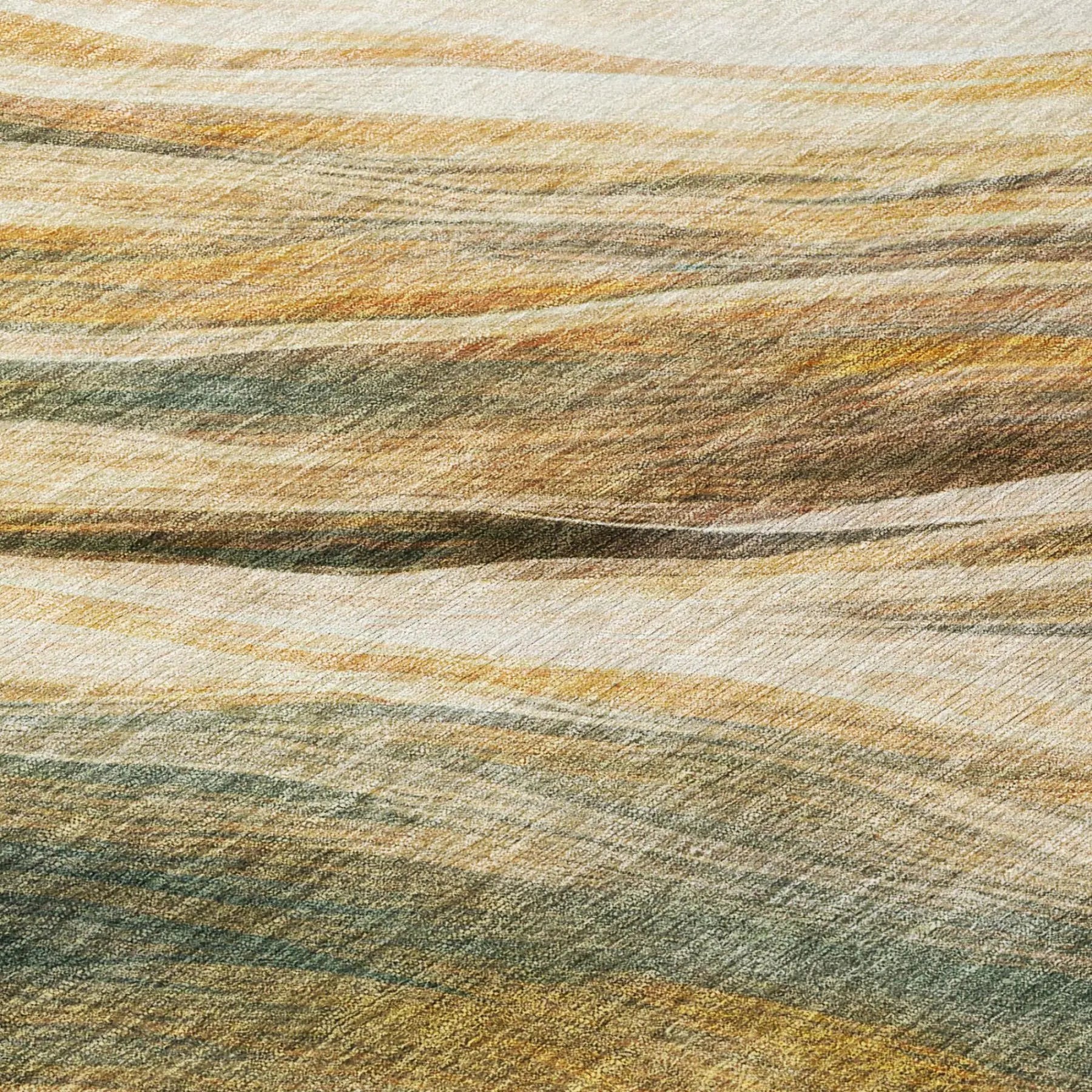 10' X 14' Green And Brown Abstract Washable Indoor Outdoor Area Rug Homeroots Outdoor