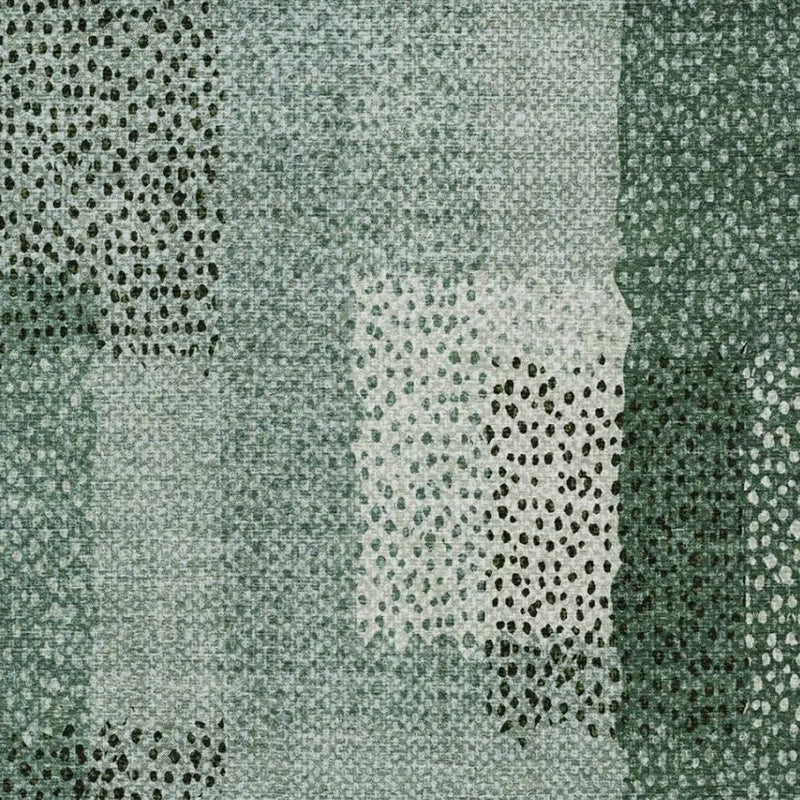 10' X 14' Green And Silver Abstract Washable Indoor Outdoor Area Rug Homeroots Outdoor