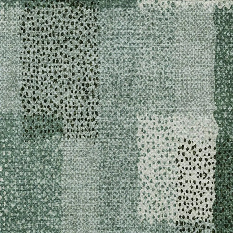 10' X 14' Green And Silver Abstract Washable Indoor Outdoor Area Rug Homeroots Outdoor