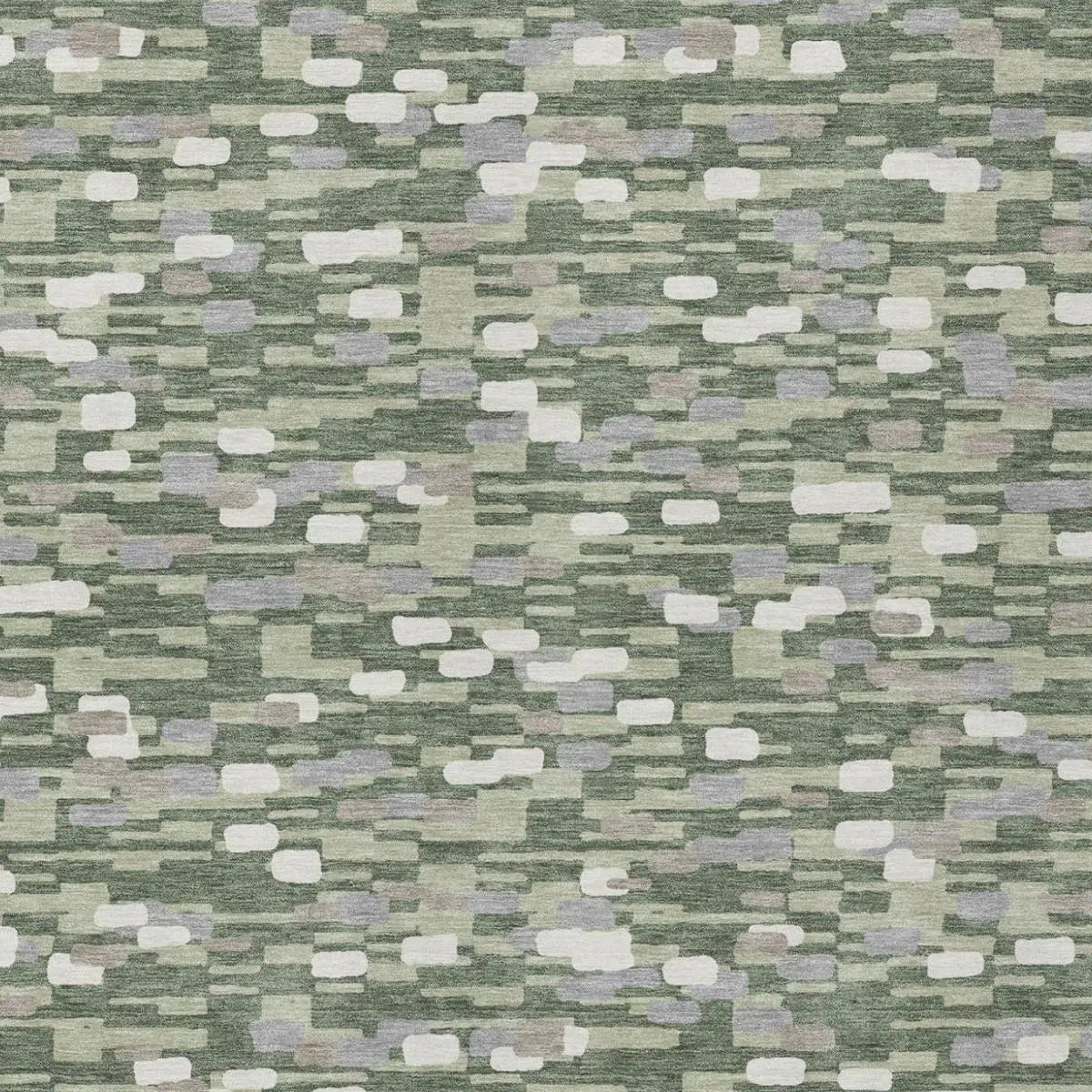 10' X 14' Green And Silver Geometric Washable Indoor Outdoor Area Rug Homeroots Outdoor