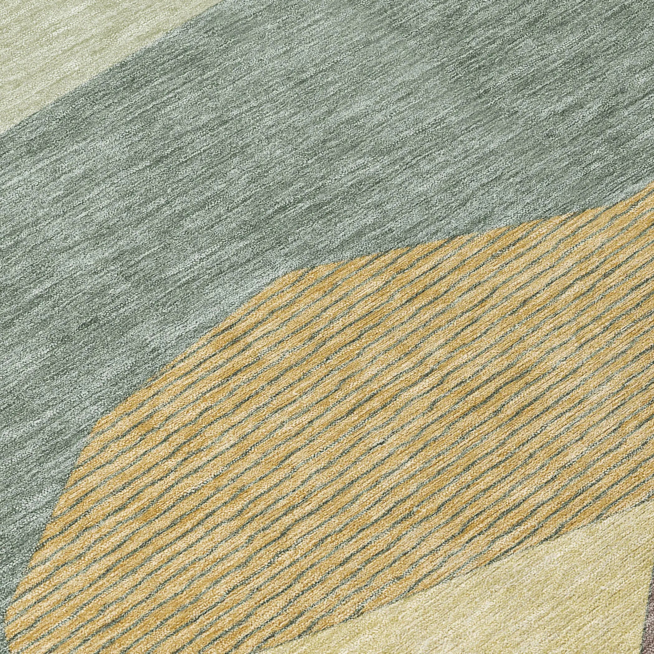 10' X 14' Green And Taupe Geometric Washable Indoor Outdoor Area Rug Homeroots Outdoor