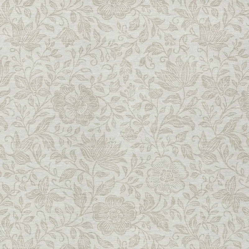 10' X 14' Ivory And Beige Floral Washable Indoor Outdoor Area Rug Homeroots Outdoor