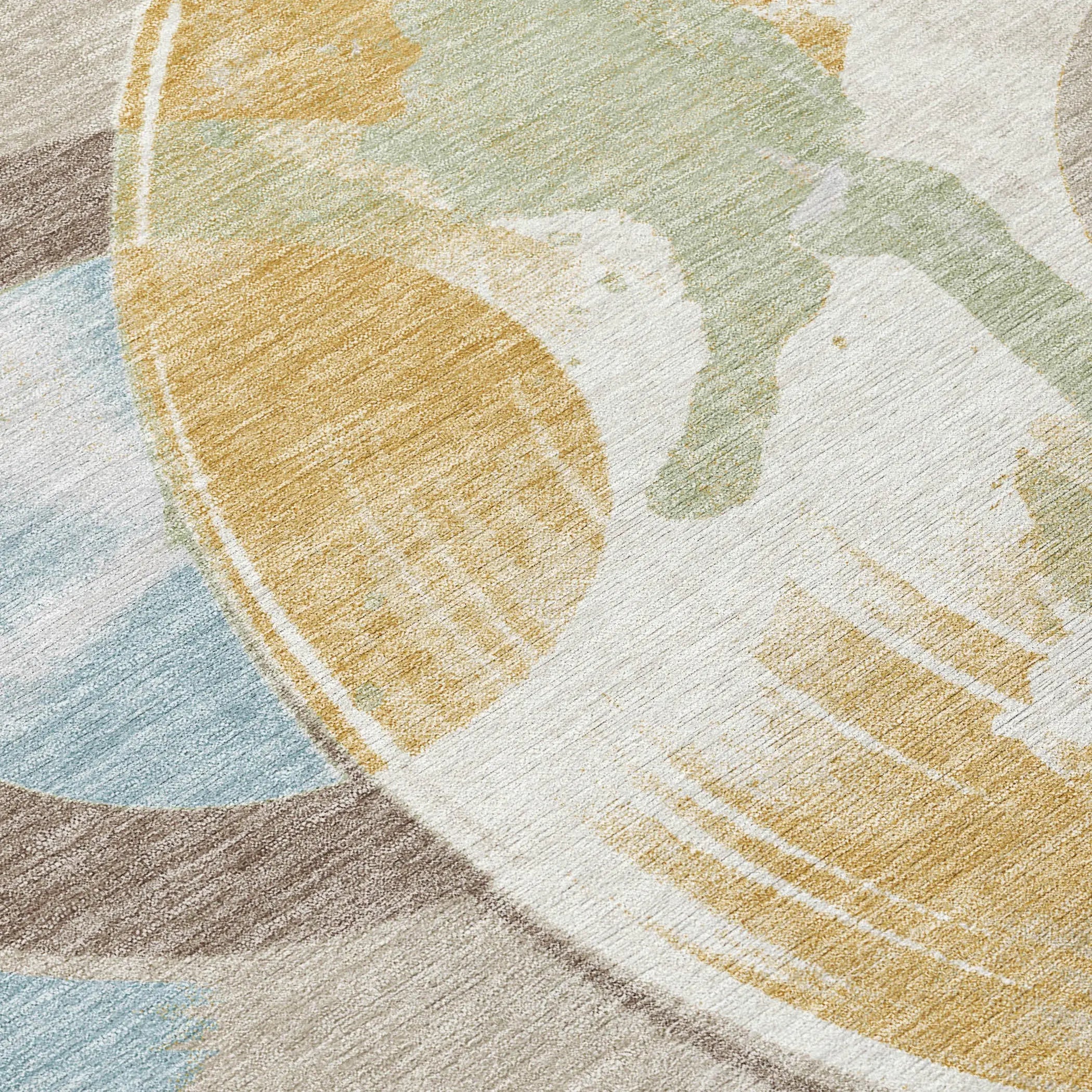 10' X 14' Ivory And Beige Geometric Washable Indoor Outdoor Area Rug Homeroots Outdoor