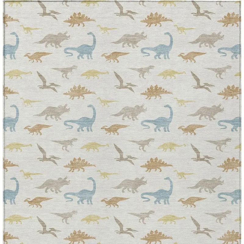 10' X 14' Ivory And Beige Geometric Washable Indoor Outdoor Area Rug Homeroots Outdoor