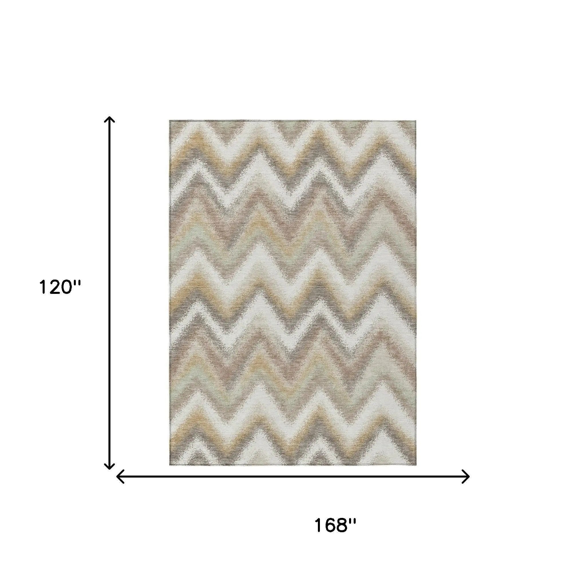 10' X 14' Ivory And Beige Geometric Washable Indoor Outdoor Area Rug Homeroots Outdoor
