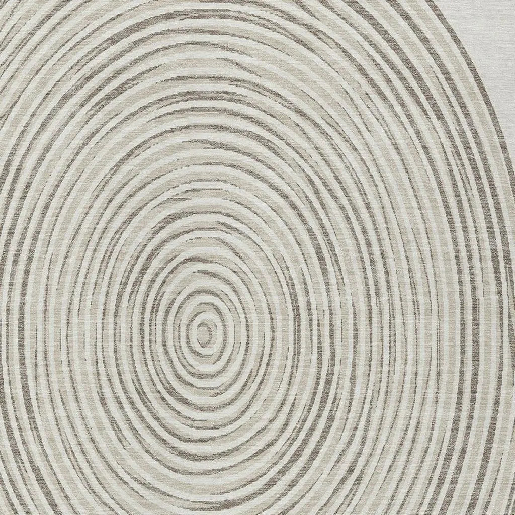 10' X 14' Ivory And Beige Geometric Washable Indoor Outdoor Area Rug Homeroots Outdoor
