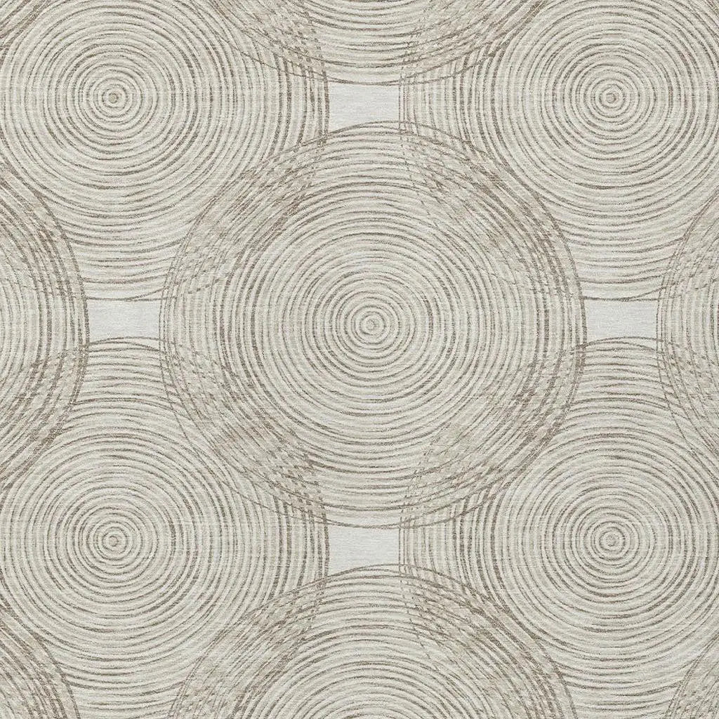 10' X 14' Ivory And Beige Geometric Washable Indoor Outdoor Area Rug Homeroots Outdoor