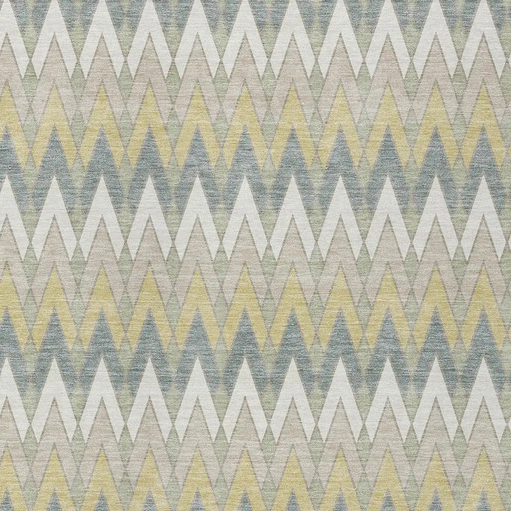 10' X 14' Ivory And Beige Geometric Washable Indoor Outdoor Area Rug Homeroots Outdoor