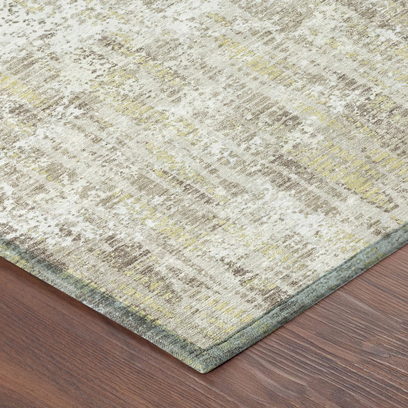 10' X 14' Ivory And Blue Abstract Washable Indoor Outdoor Area Rug Homeroots Outdoor
