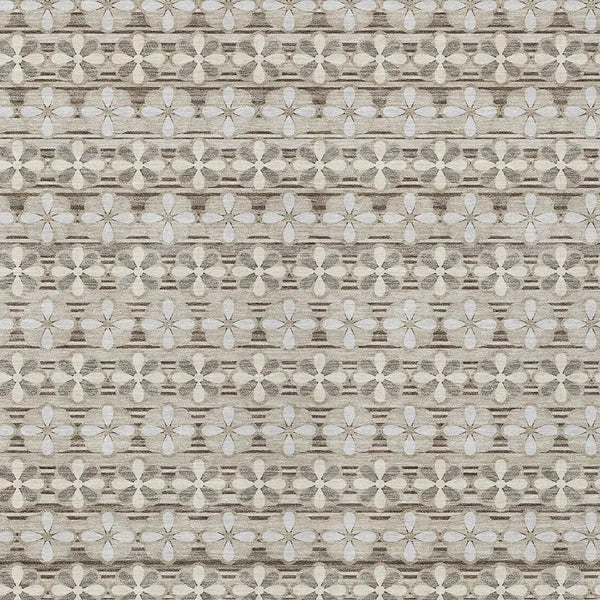 10' X 14' Ivory And Blue Striped Washable Indoor Outdoor Area Rug Homeroots Outdoor