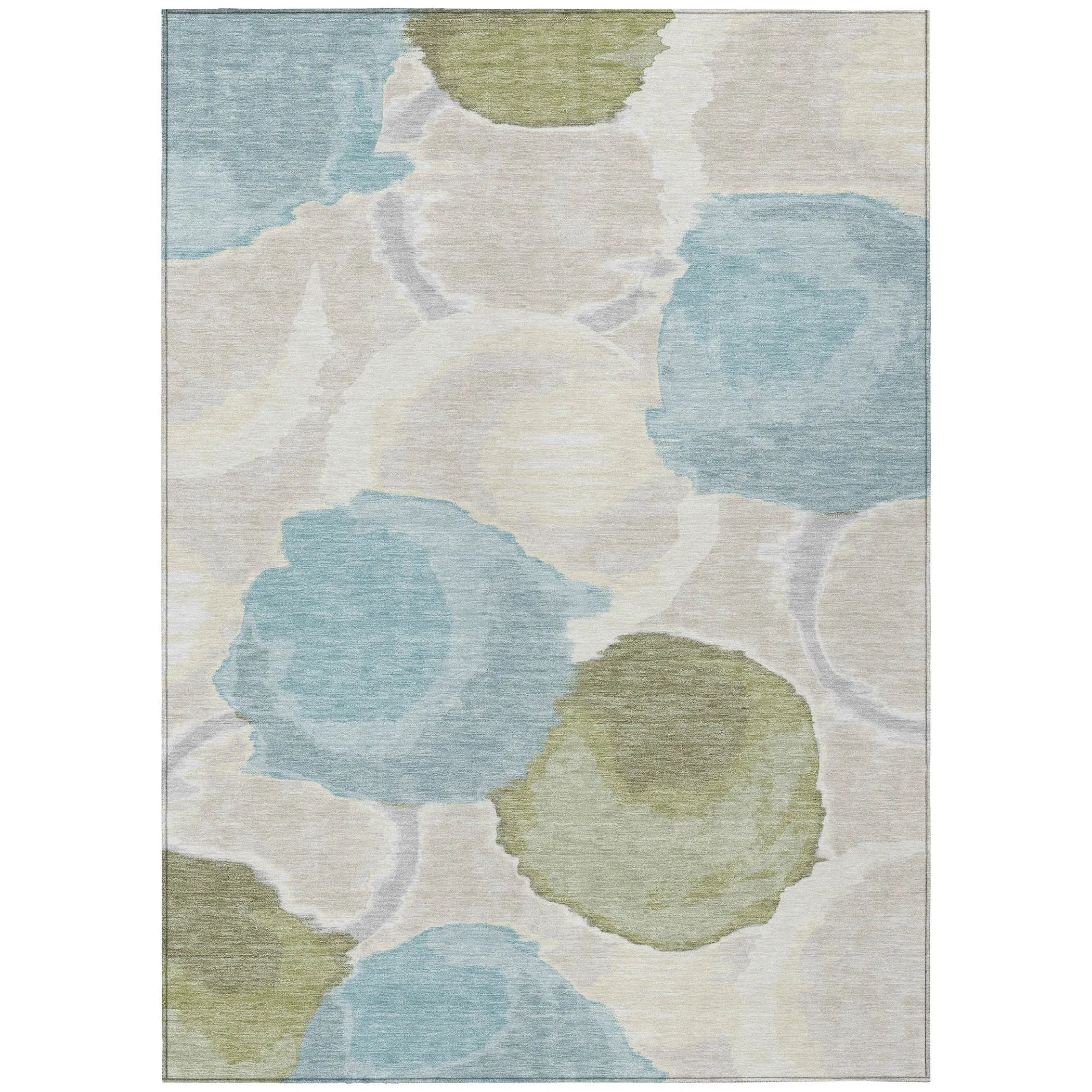10' X 14' Ivory And Brown Abstract Washable Indoor Outdoor Area Rug Homeroots Outdoor