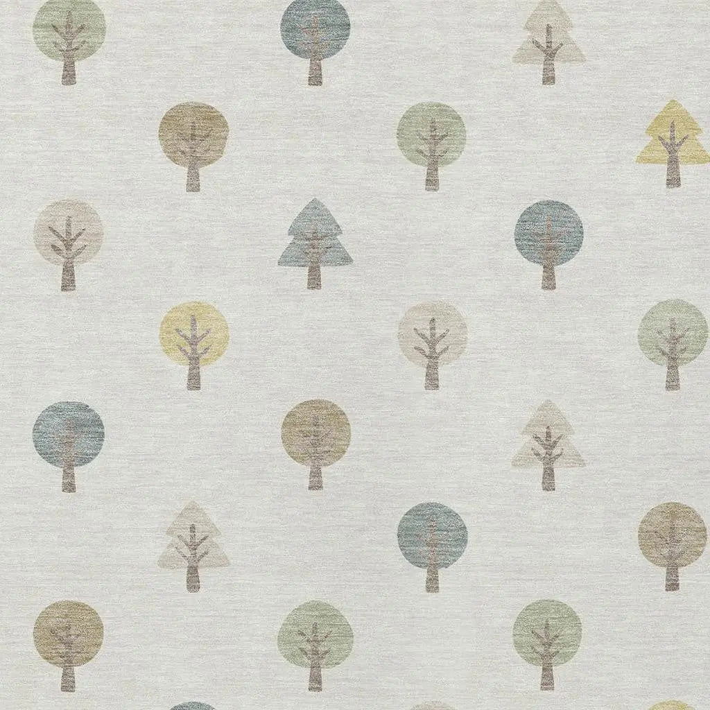 10' X 14' Ivory And Brown Geometric Washable Indoor Outdoor Area Rug Homeroots Outdoor