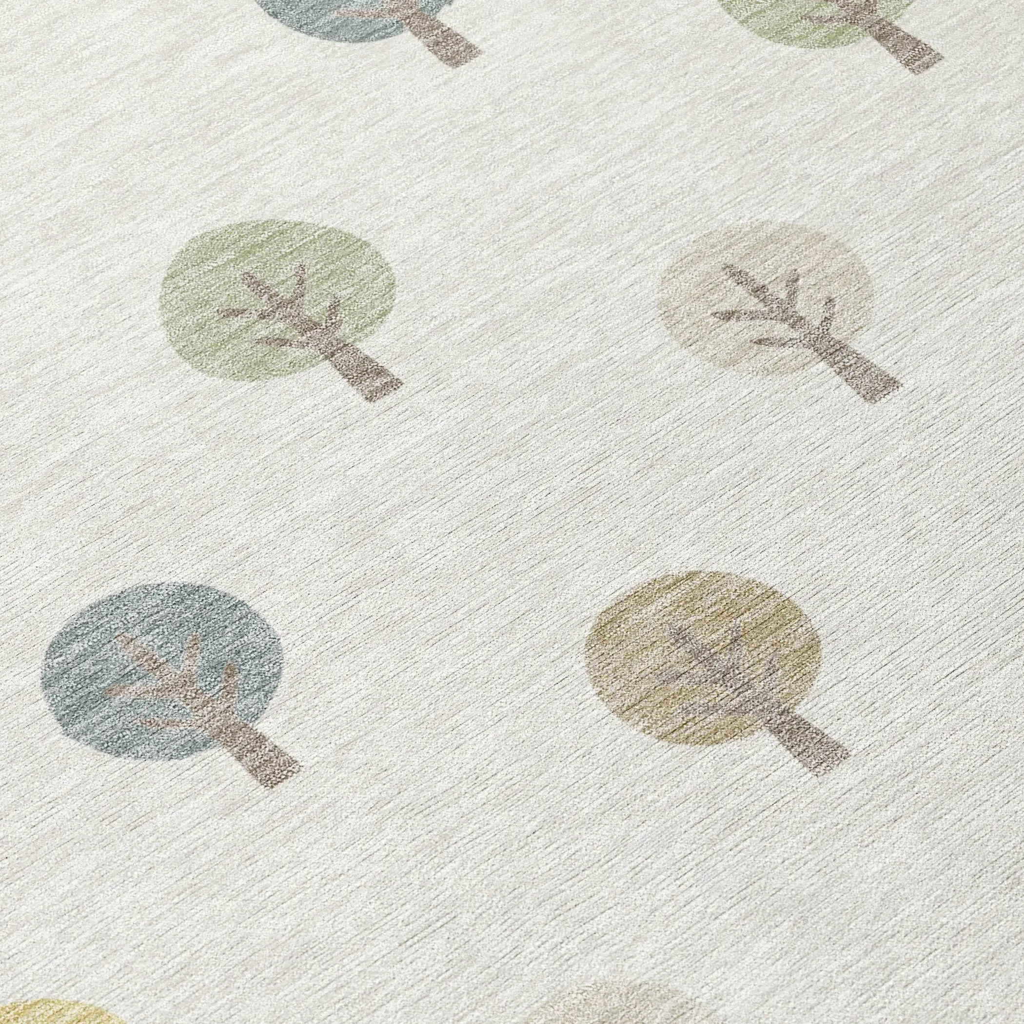 10' X 14' Ivory And Brown Geometric Washable Indoor Outdoor Area Rug Homeroots Outdoor