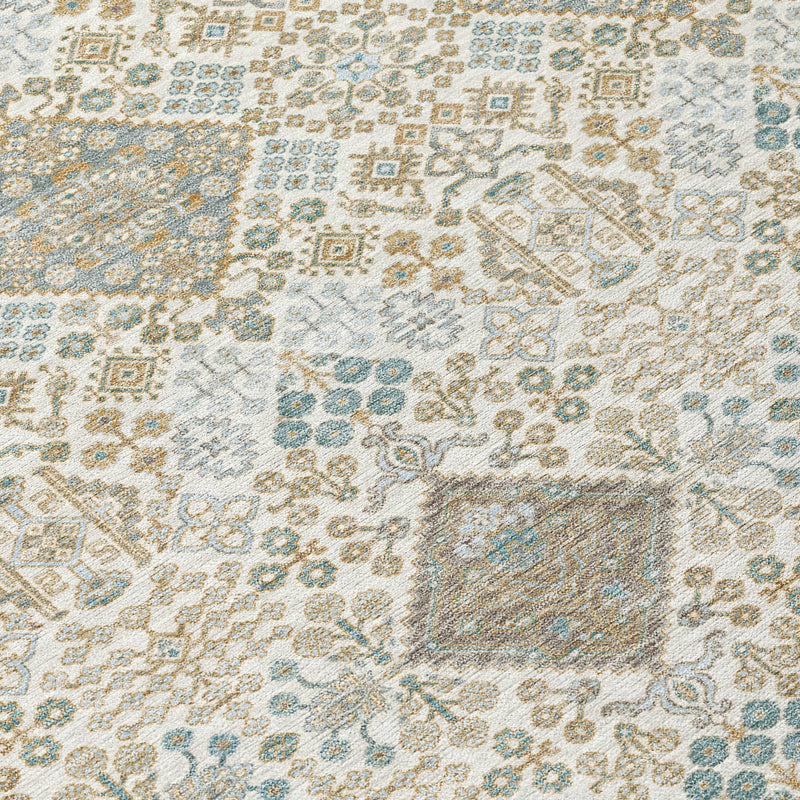 10' X 14' Ivory And Copper Geometric Washable Indoor Outdoor Area Rug Homeroots Outdoor