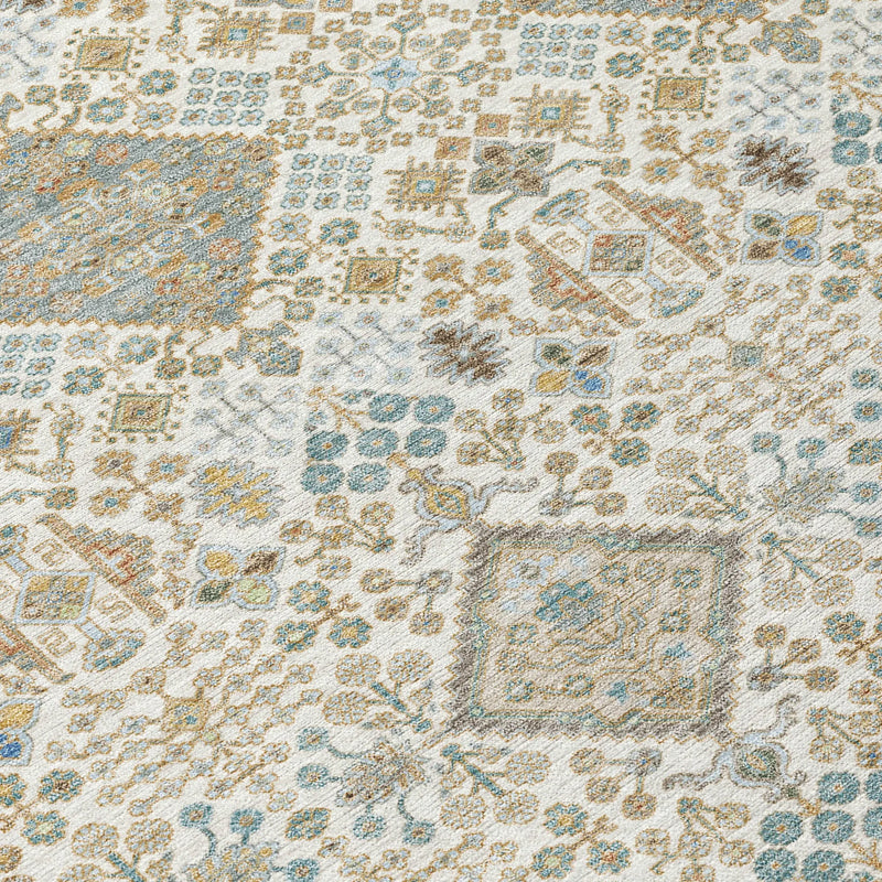 10' X 14' Ivory And Copper Geometric Washable Indoor Outdoor Area Rug Homeroots Outdoor