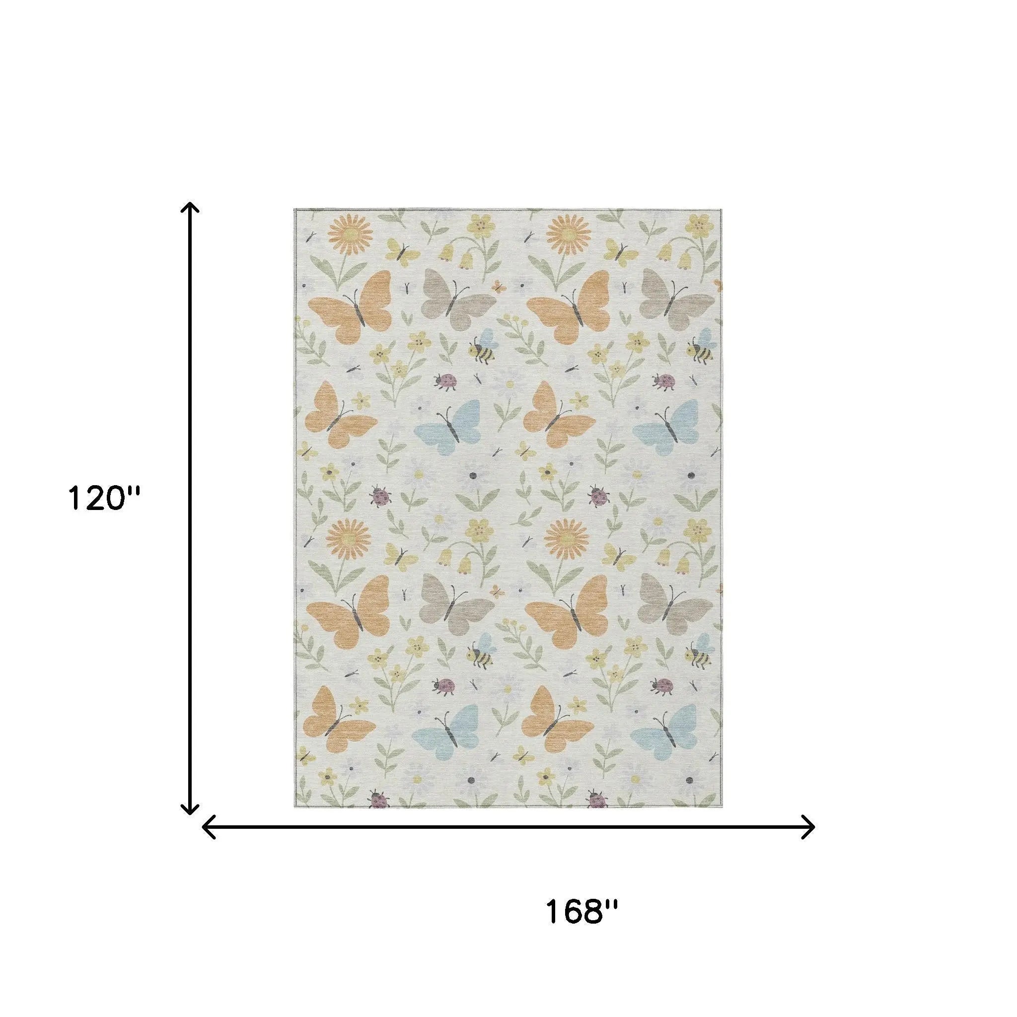 10' X 14' Ivory And Cream Abstract Washable Indoor Outdoor Area Rug Homeroots Outdoor