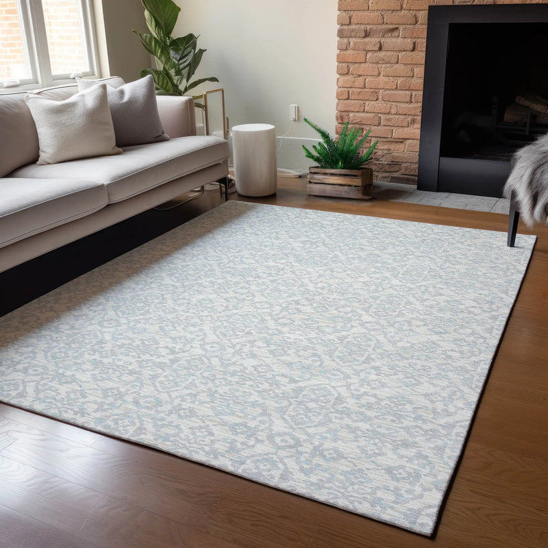 10' X 14' Ivory And Gray Oriental Washable Indoor Outdoor Area Rug Homeroots Outdoor